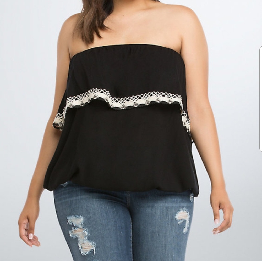 Torrid strapless shirt